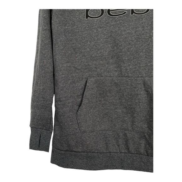 NEW Bebe Sport Women's Sweatshirt Logo Marbled‎ Gray Size Medium M - Picture 5 of 10